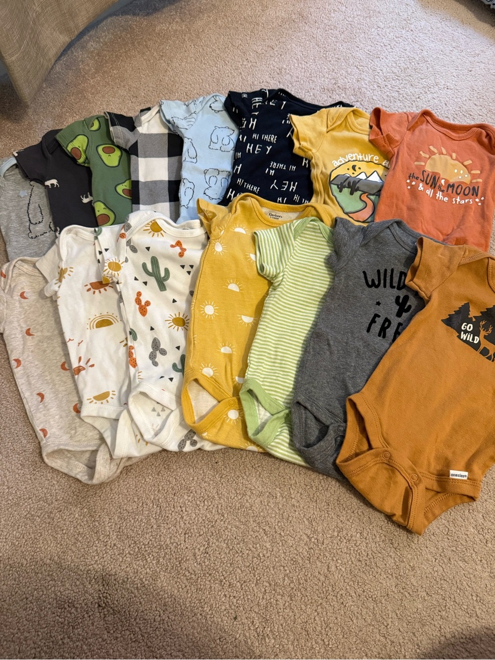 0-3 month onesie bundle